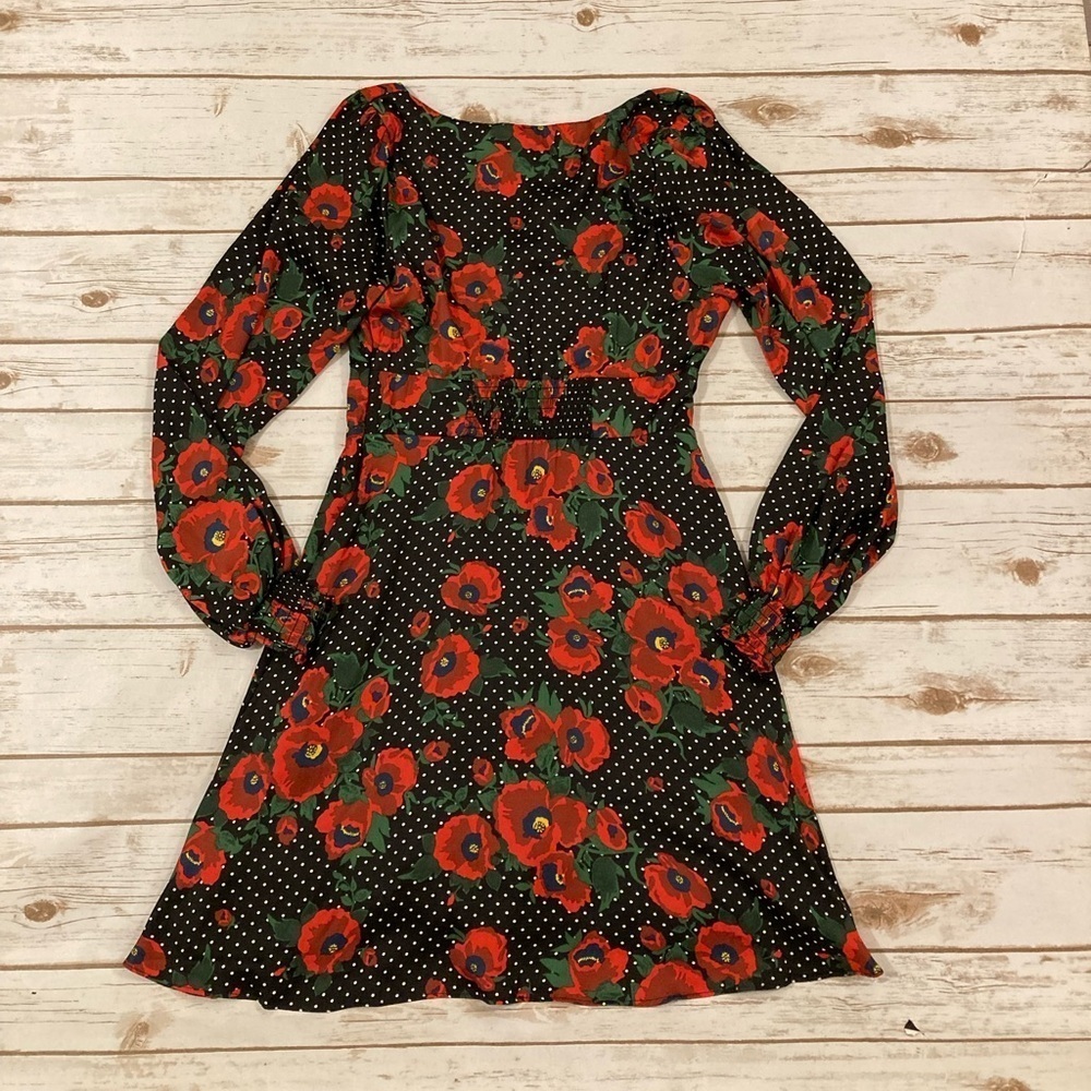 FREE PEOPLE MORNING LIGHT DRESS BLACK COMBO SIZE 8 - Picture 7 of 13